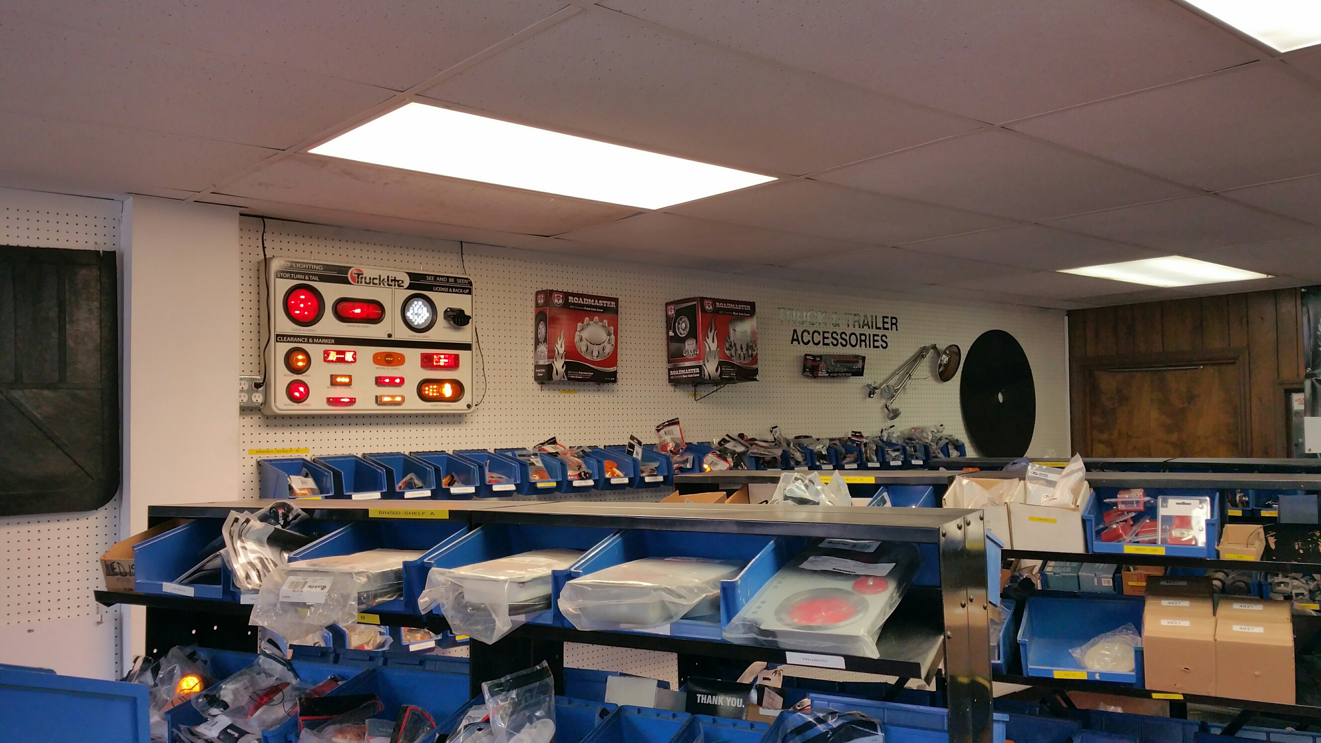 Parts department Wilson Trailer Sales and Service INC.